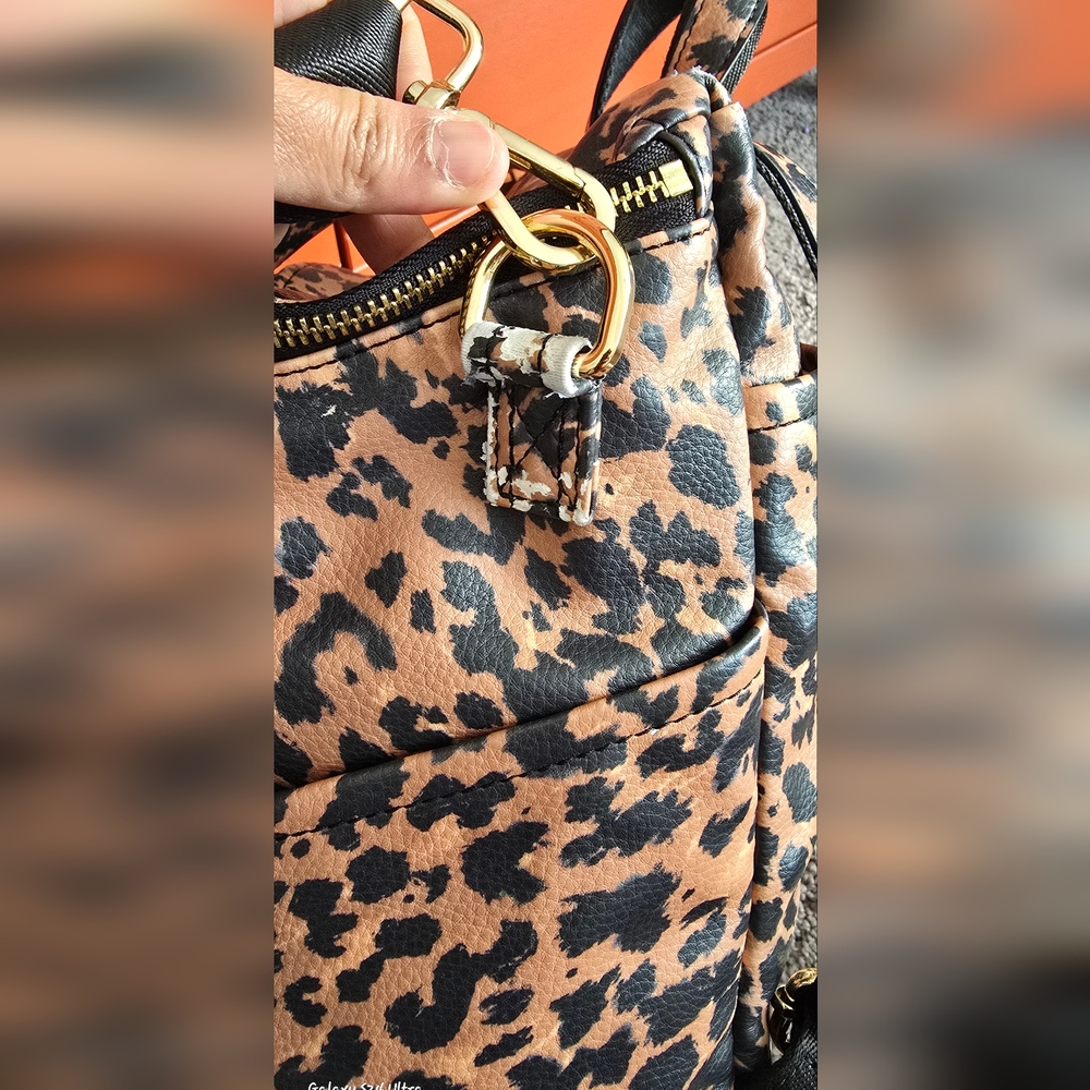 AZARIA La Mère Backpack Petite Limited Edition Leopard Print. - Picture 13 of 15